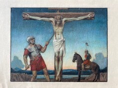 La Crucifixion. Le coup de lance
