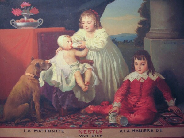La Maternité Nestlé à la manière de Van Dick