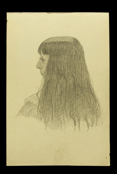 Jeune fille de profil