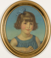 Portrait de Marion au nœud bleu
