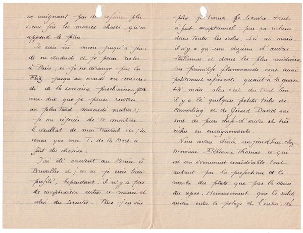 Lettre de Louis Rivier à son père