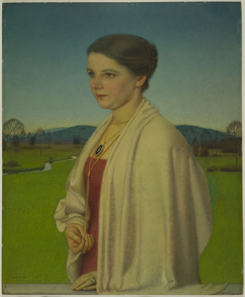 Jeune femme à la prairie (Julie)
