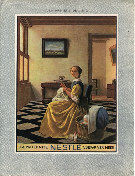 La Maternité Nestlé vue par Vermeer