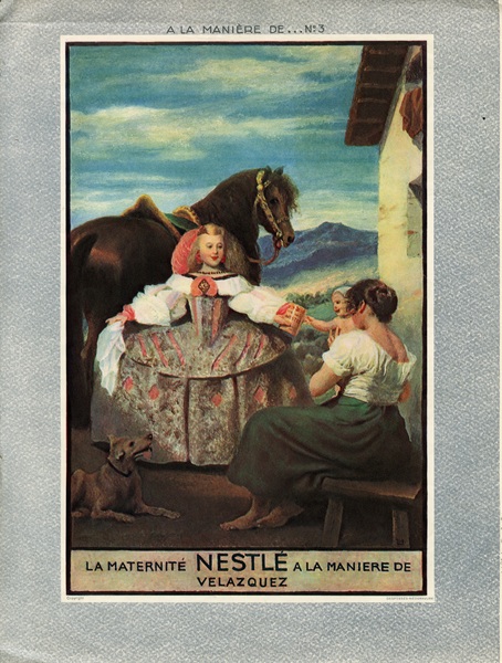 La Maternité Nestlé à la manière de Velázquez