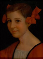 Portrait d’enfant (Marion aux rubans rouges)