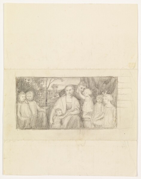 Dessin préparatoire 2 pour Portrait de famille