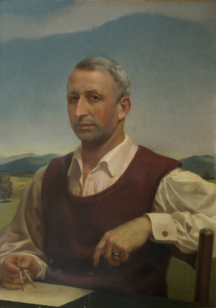 Autoportrait au compas