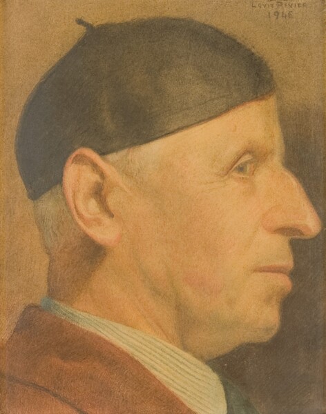 Autoportrait de profil